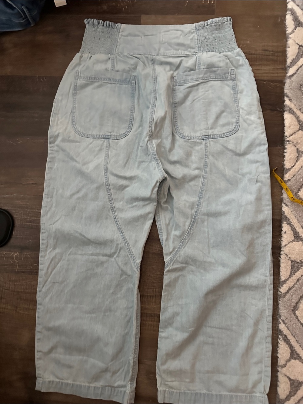 Free People We The Free Light Blue Lunan Harem Pull-On Pants - Picture 2 of 15